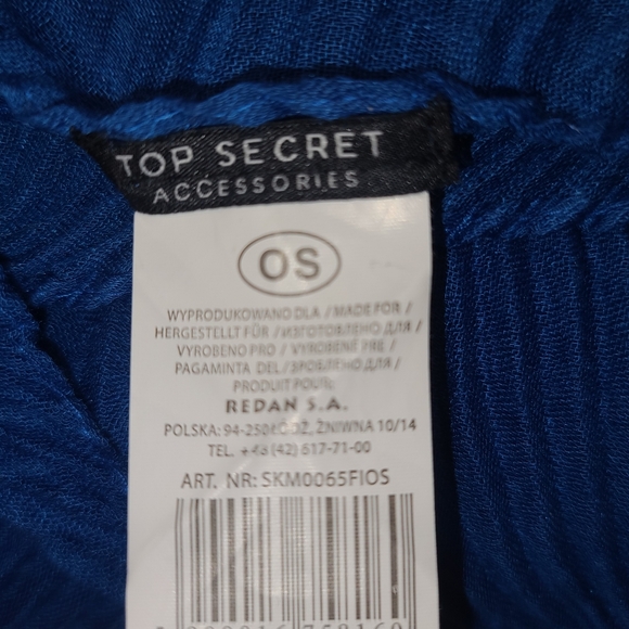 Top secret accessorize cobalt blue pleated snood - Picture 7 of 7